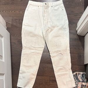 Lucky Brand Women's Cropped White Jeans
